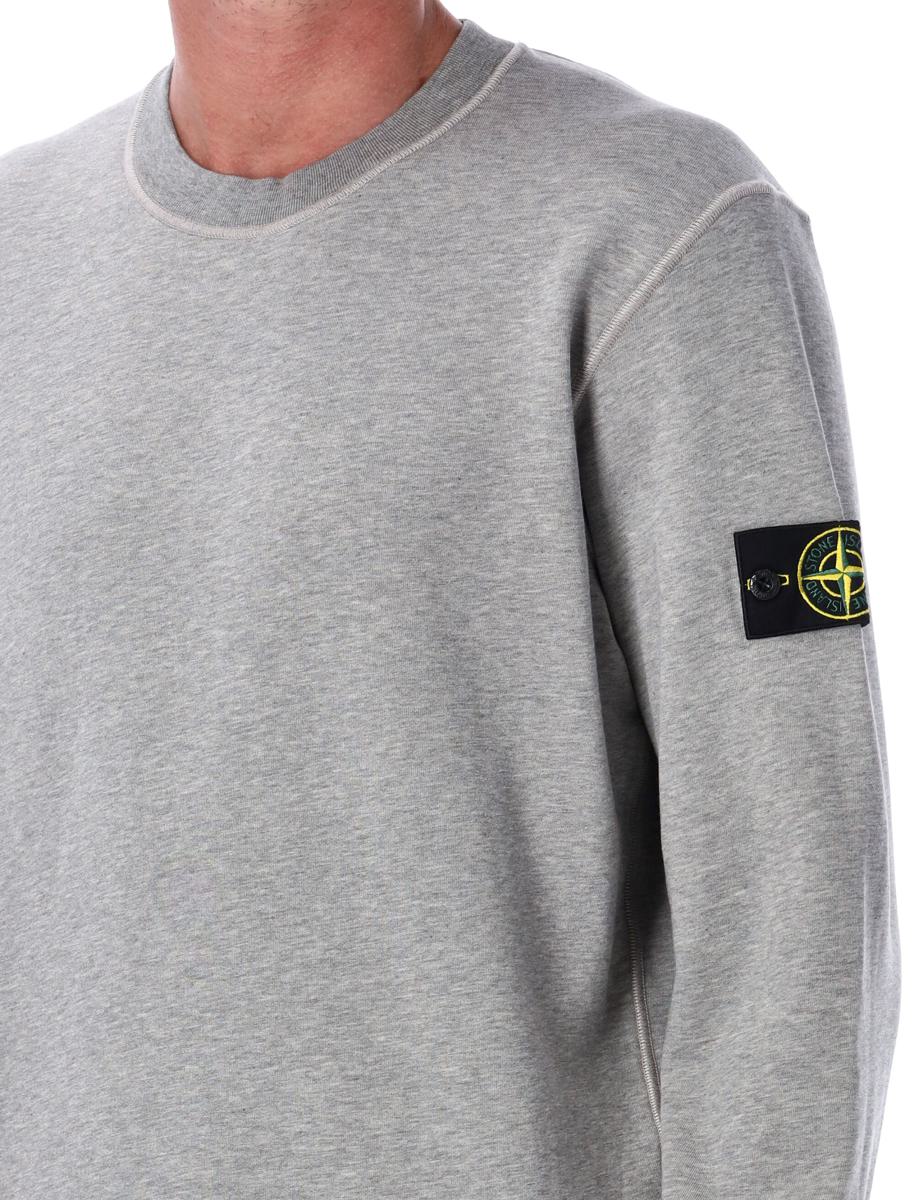 Stone Island Organic Cotton Fleece Sweatshirt