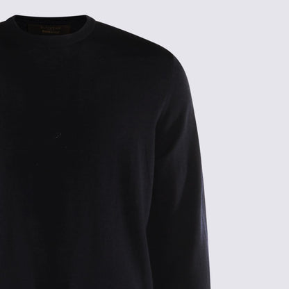 Zanone Dark Blue Wool Knitwear