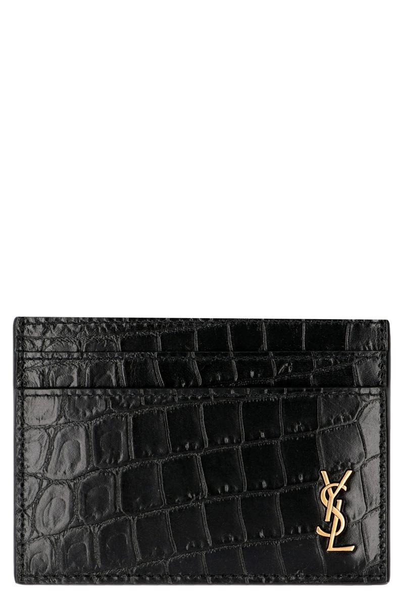 Saint Laurent Printed Leather Card Holder