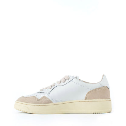 Autry White Leather And Suede Sneakers