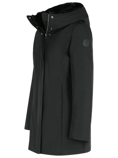 Woolrich 'Boulder' Black Cotton Blend Parka