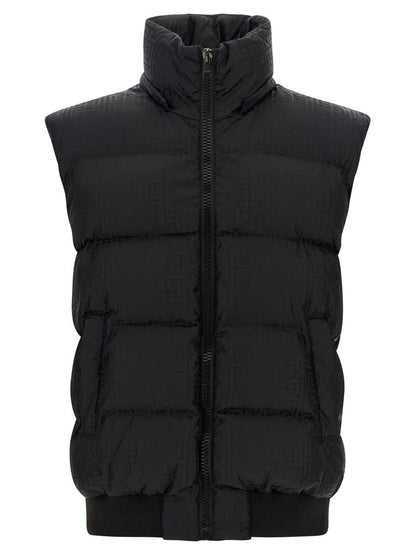 Balmain 'Monogram Pb Labirinto' Down Jacket