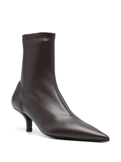 TOTEME Leather Heel Boots