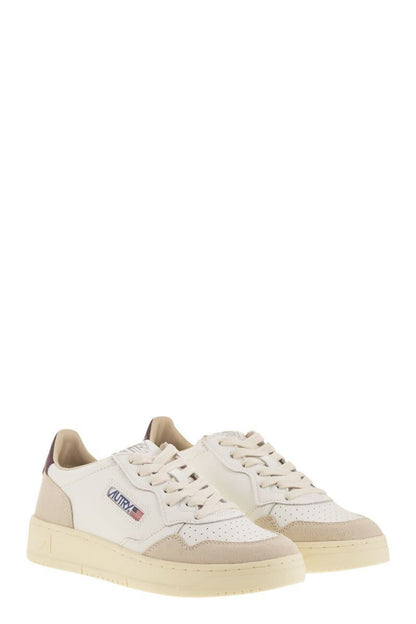 Autry Medalist Low - Leather And Suede Sneakers