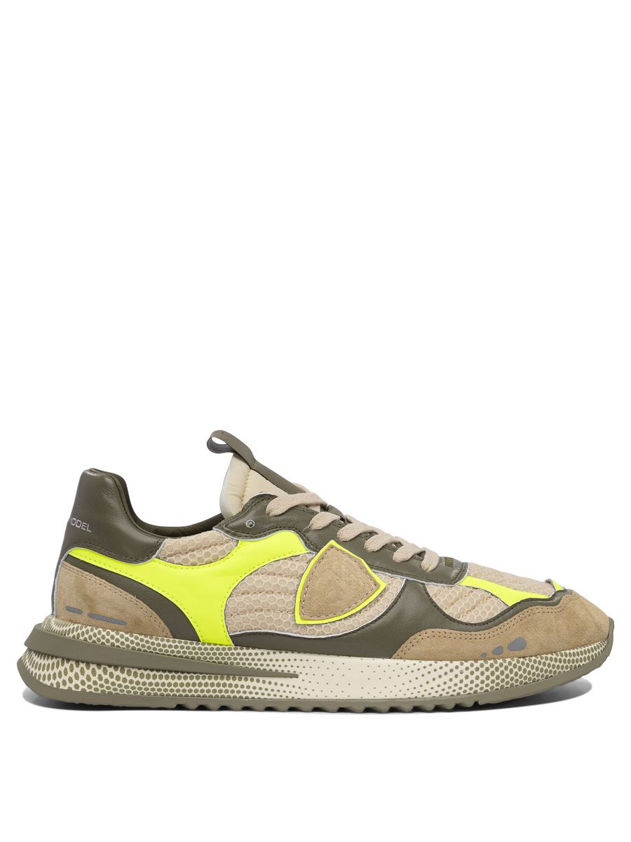 Philippe Model Olympique Yellow Military Green Sneaker