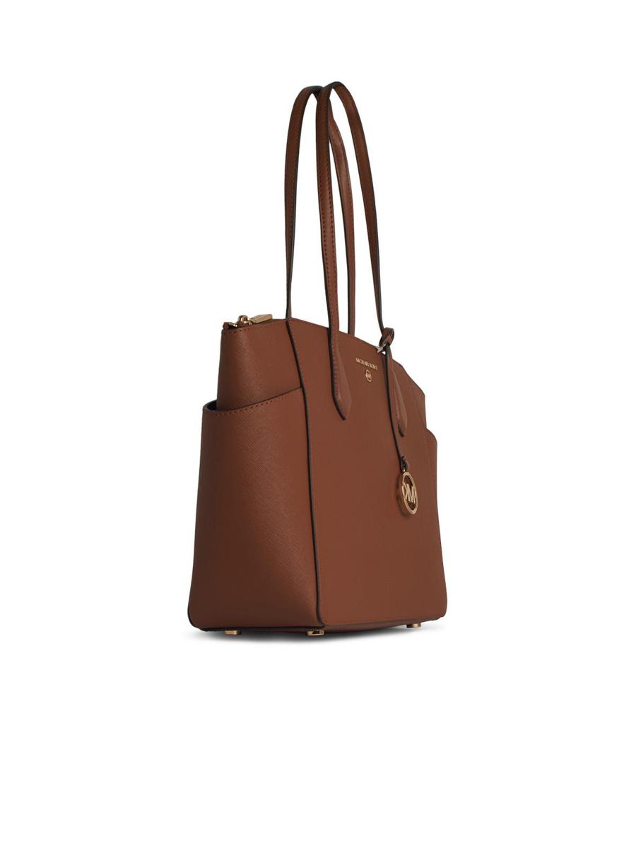 Michael Kors 'Marylin' Brown Leather Shopping Bag