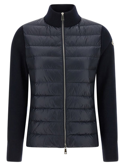 Moncler Two-Material Cardigan