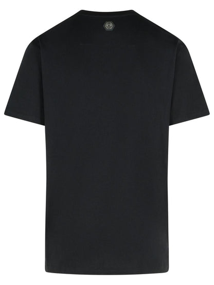 Philipp Plein Black Cotton T-Shirt