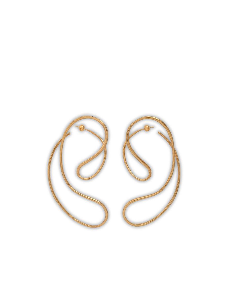 Panconesi Gold 'P Continua Large' Earrings