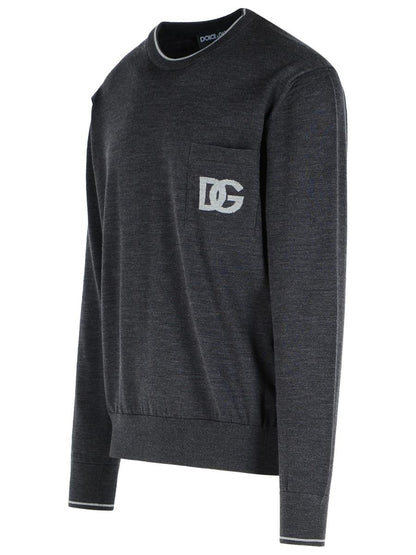 Dolce & Gabbana Grey Virgin Wool Sweater
