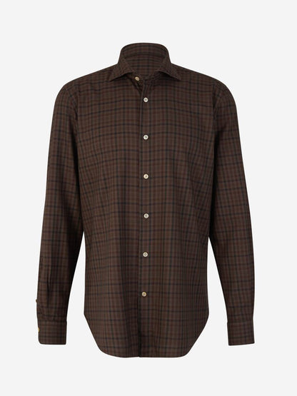Vincenzo Di Ruggiero Check Motif Shirt