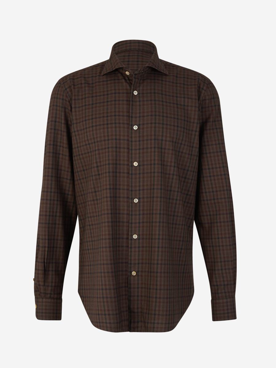 Vincenzo Di Ruggiero Check Motif Shirt