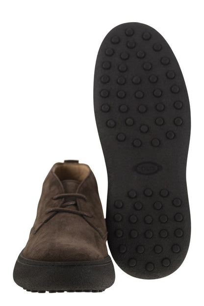 Tod'S Suede Leather Ankle Boots