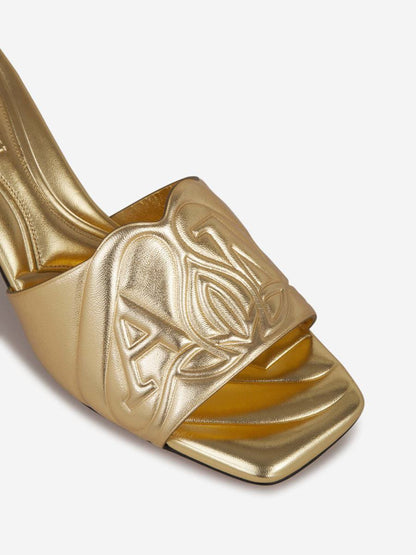 Alexander McQueen Logo Leather Sandals