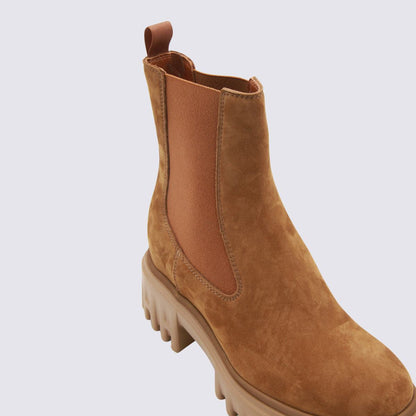 Hogan Brown Leather Boots