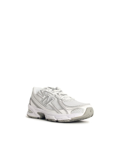 New Balance '740' White Fabric Blend Sneakers