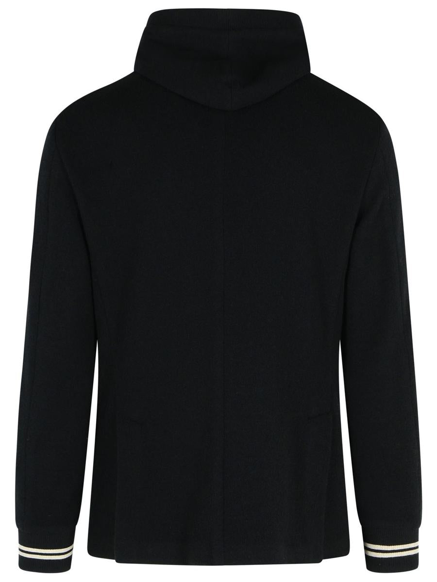 Eleventy Blazer In Black Cashmere Blend
