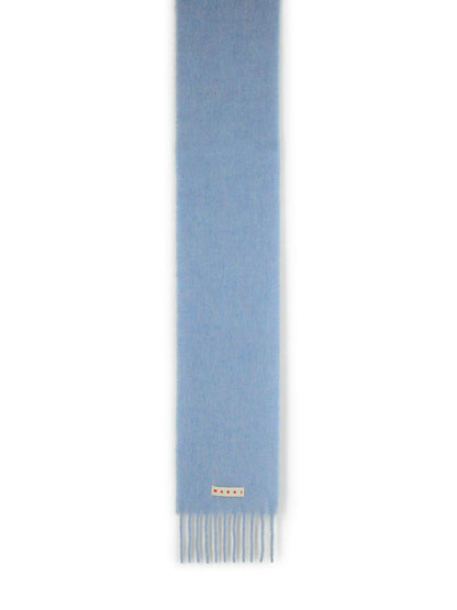 Marni Light Blue Alpaca Blend Scarf