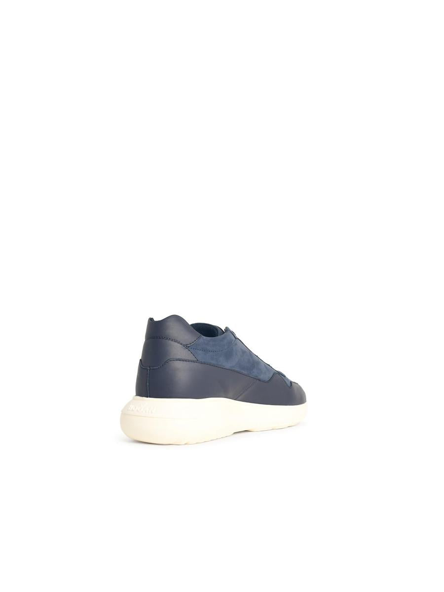 Hogan 'Interactive3' Navy Leather Sneakers