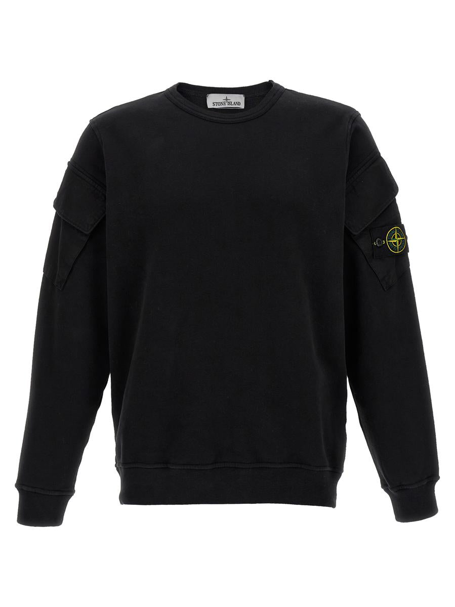 Stone Island Logo Badge Sweatshirt