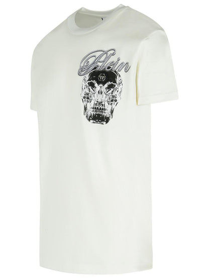 Philipp Plein White Cotton T-Shirt