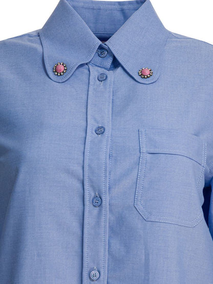 Valentino Garavani Shirt With Embellished Collar