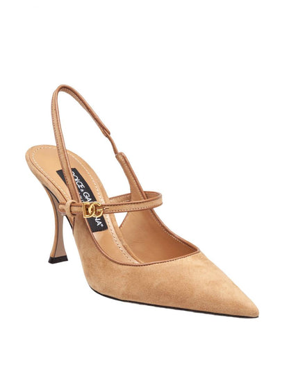 Dolce & Gabbana Suede And Nappa Slingbacks