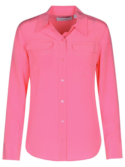 Equipment Pink Silk Shirt