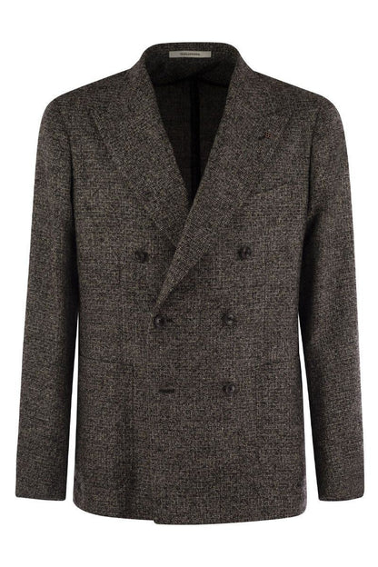 Tagliatore Double-Breasted Jacket In Wool Blend