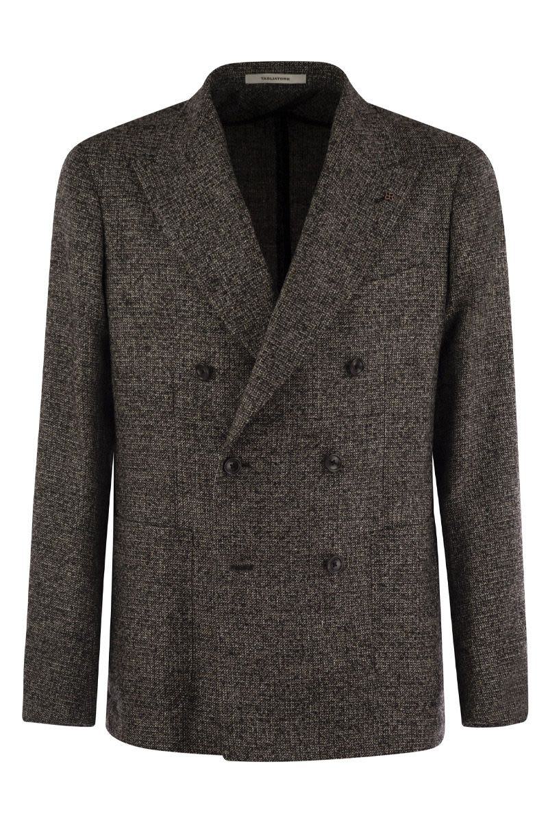 Tagliatore Double-Breasted Jacket In Wool Blend