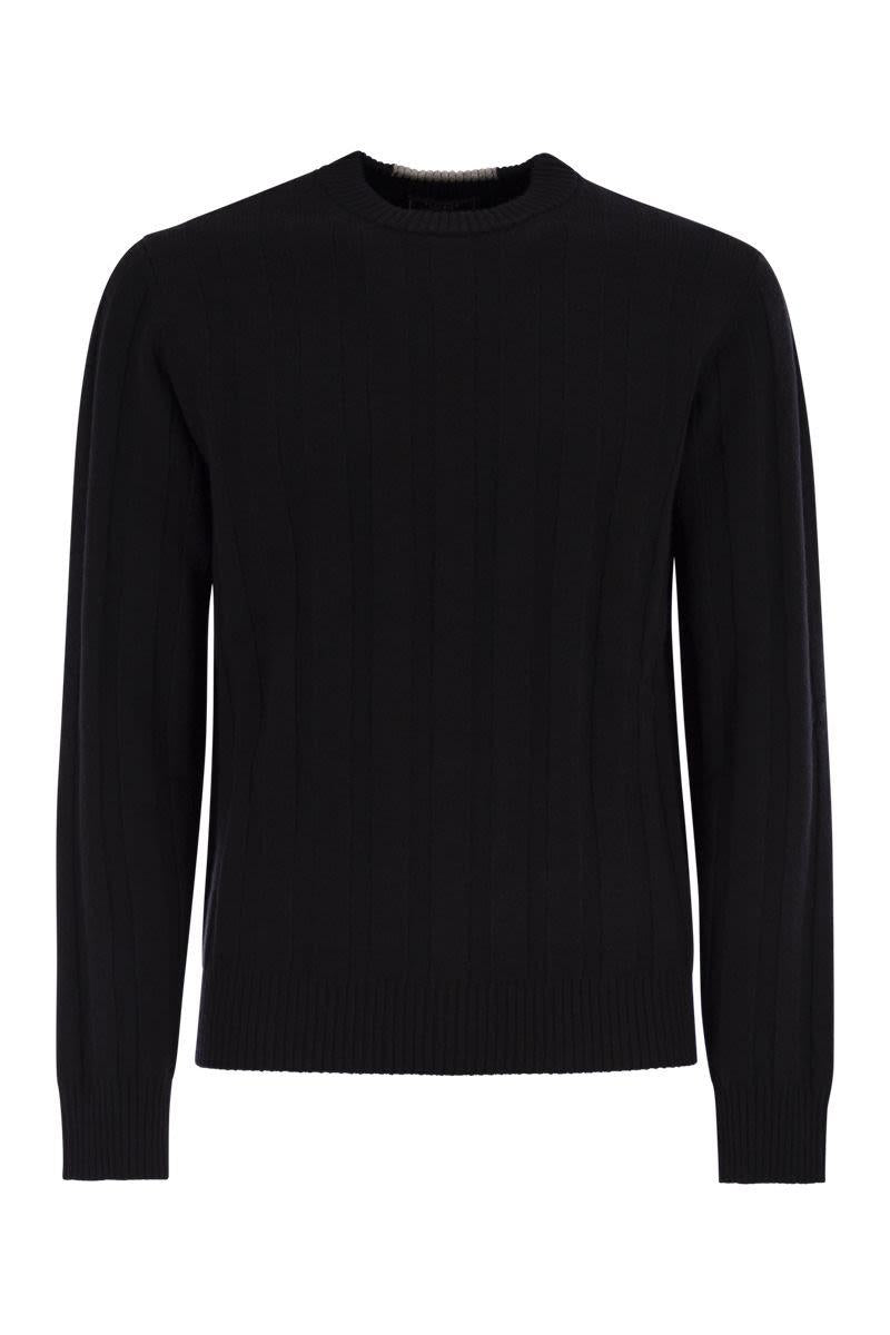 Peserico Wool And Cashmere Ribbed Jumper