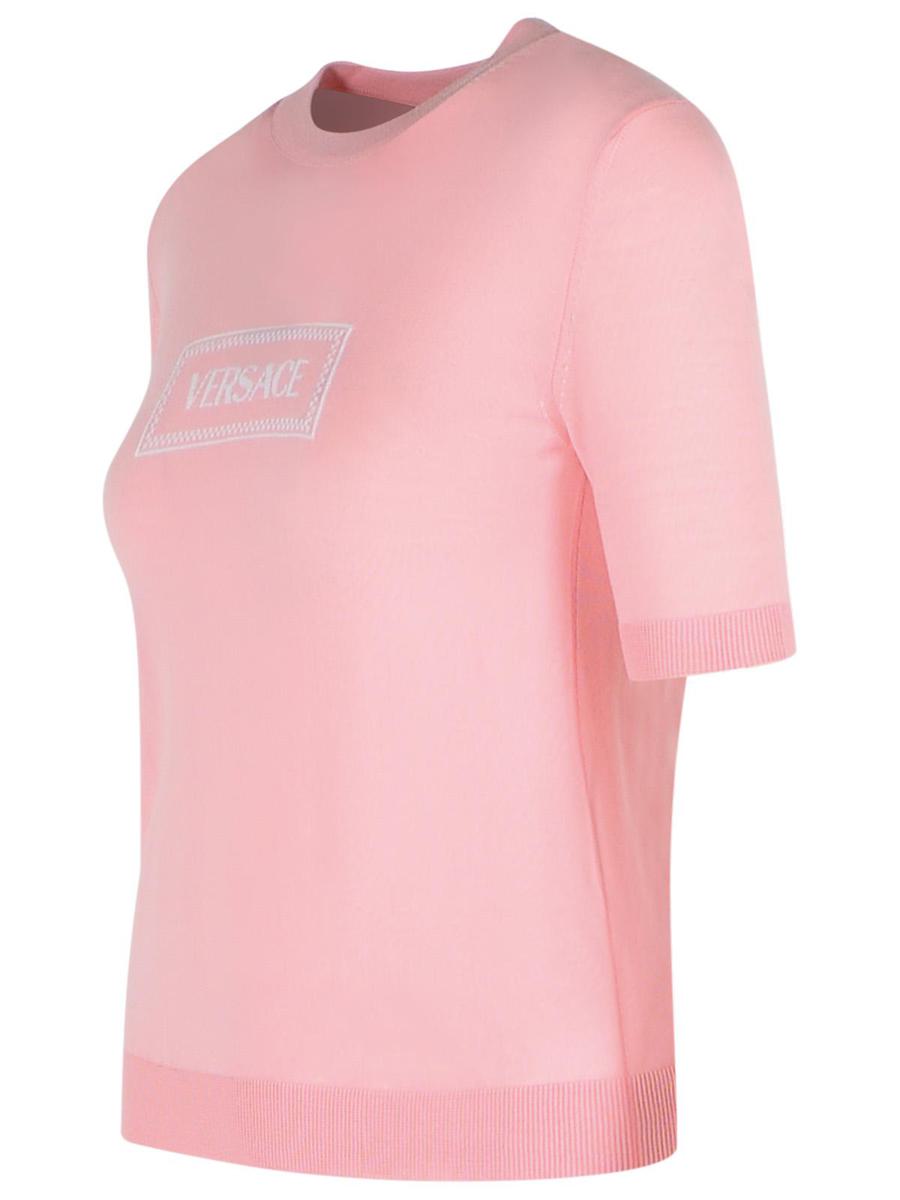 Versace Pink Virgin Wool Sweater