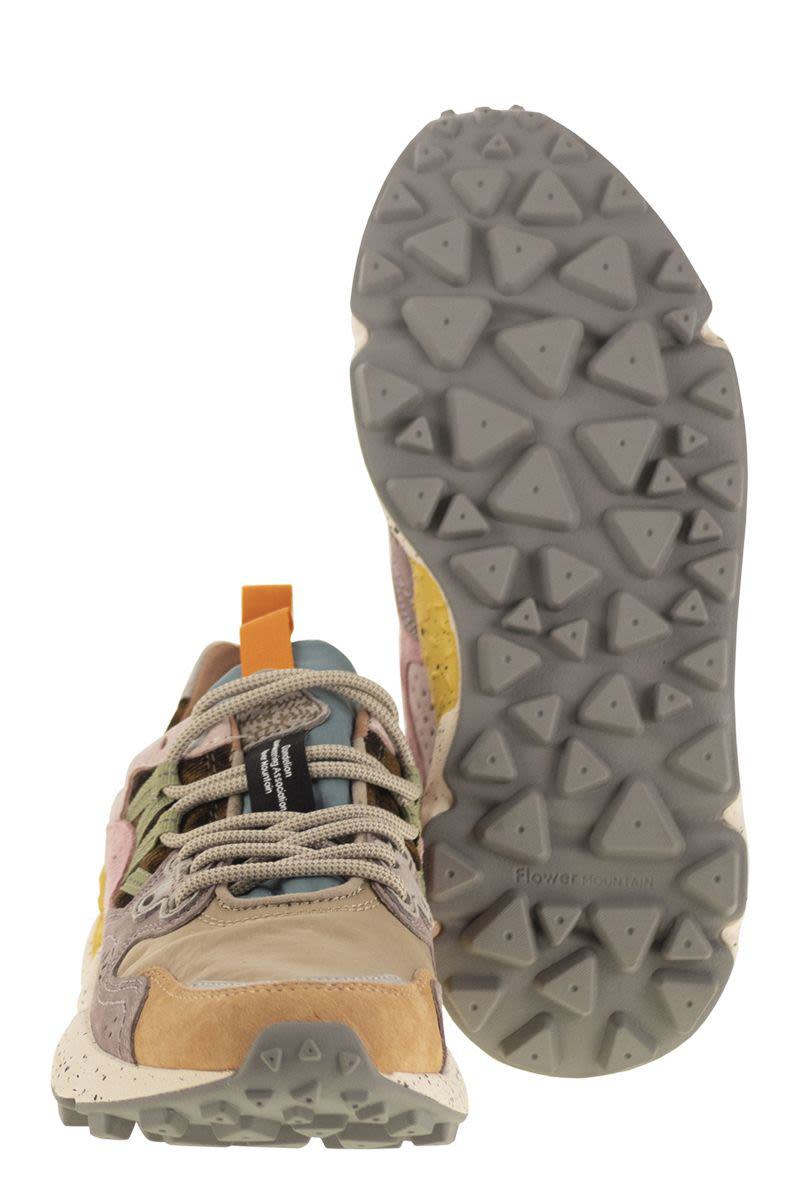 Flower Mountain Yamano 3 - Sneakers In Suede And Technical Fabric