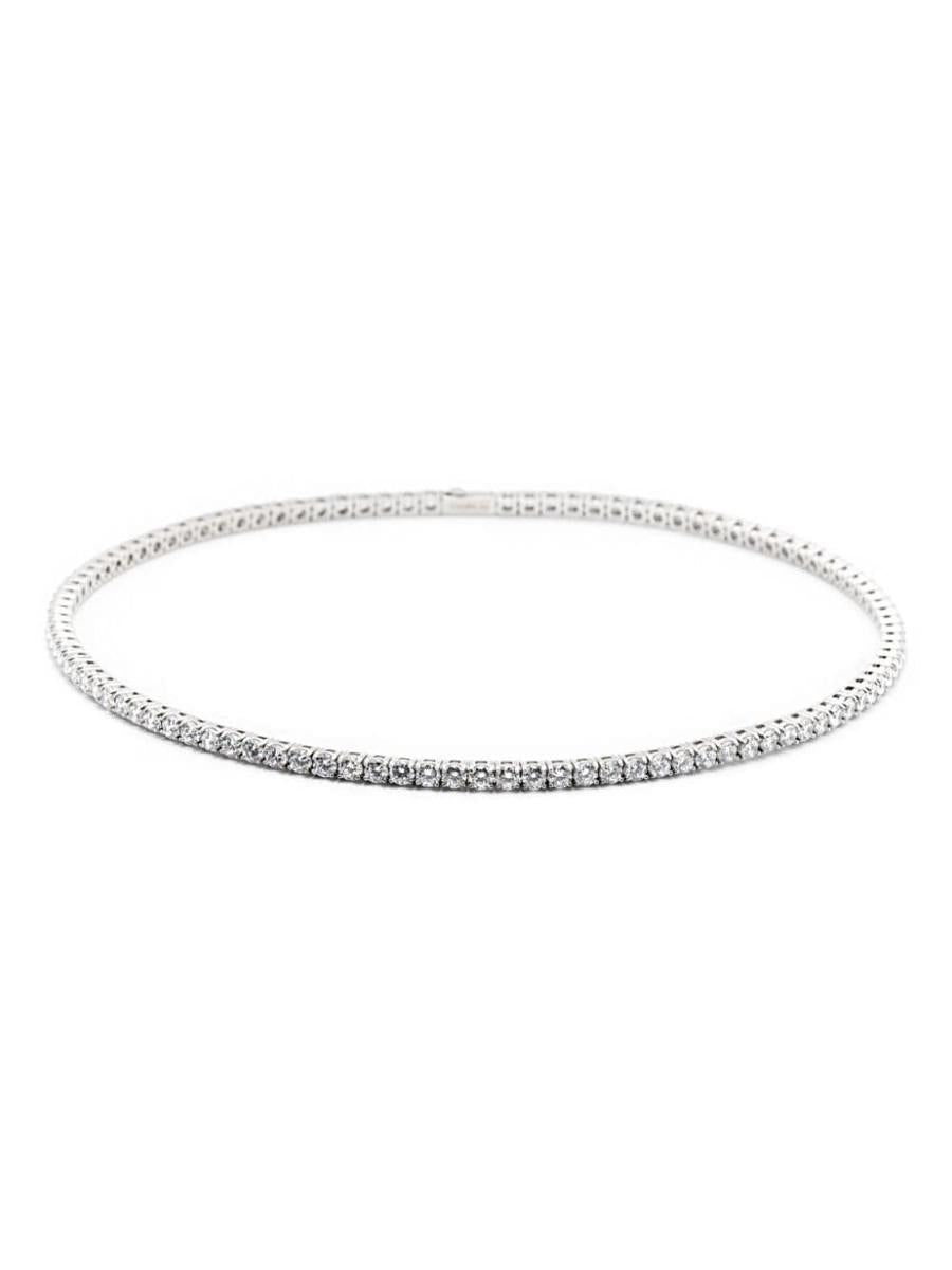 Darkai White Tennis S Necklace Accessories