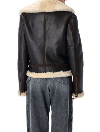 JW Anderson Leather Aviator Jacket