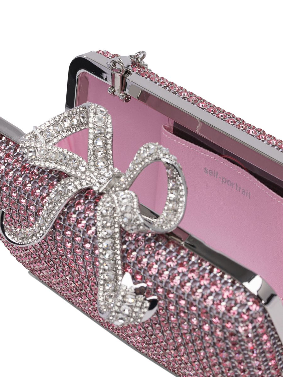 Self-Portrait 'Pink Crystal Box' Clutch