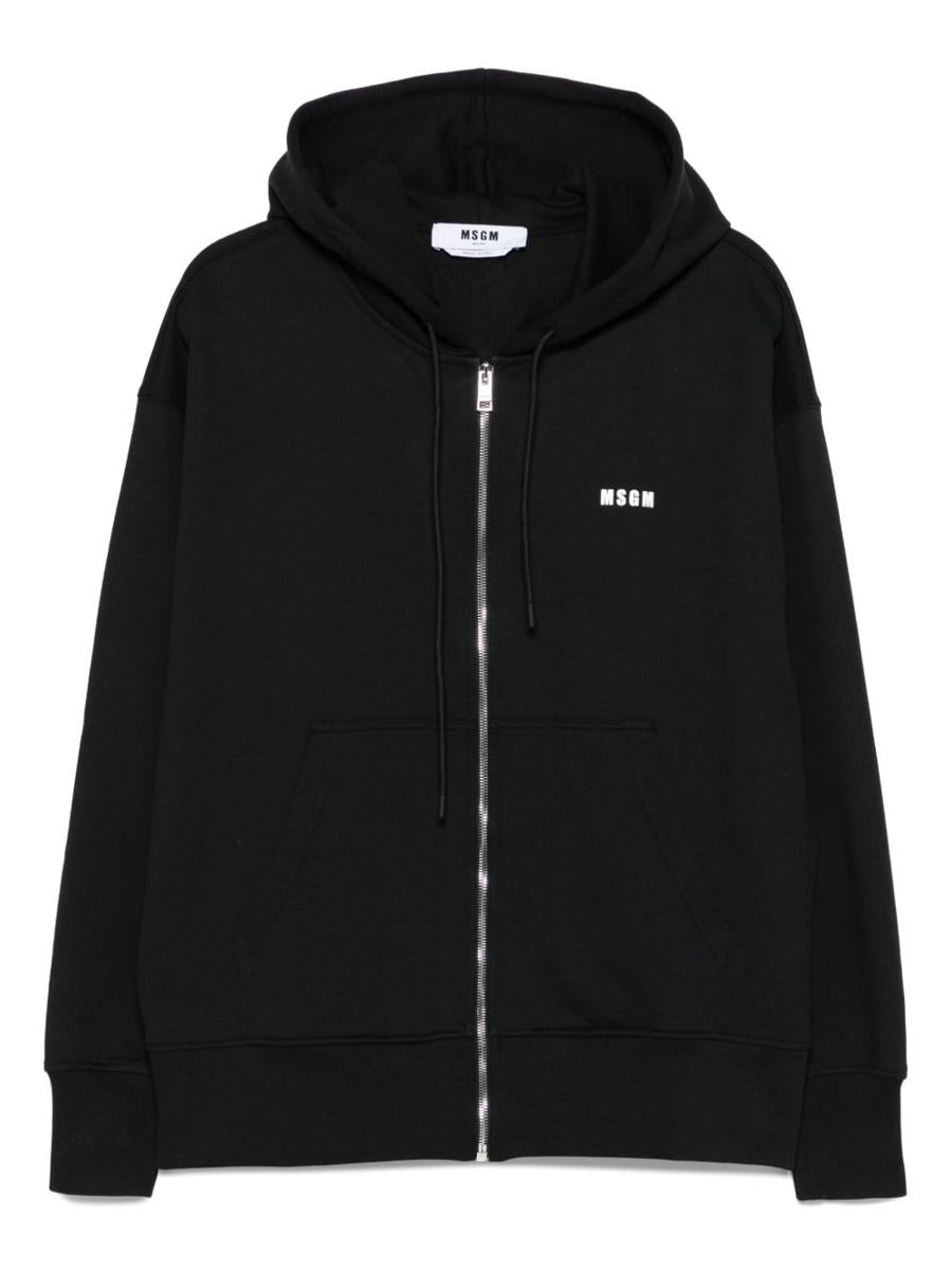 Msgm Cotton T-Shirt With Front Printed Logo