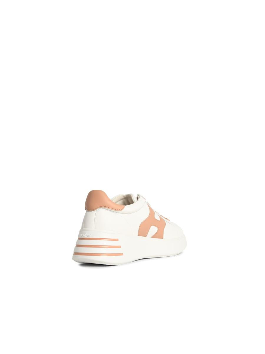 Hogan 'Rebel' White Leather Sneakers