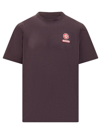 Casablanca Brown Casablanca T-Shirt With Embroidered Logo