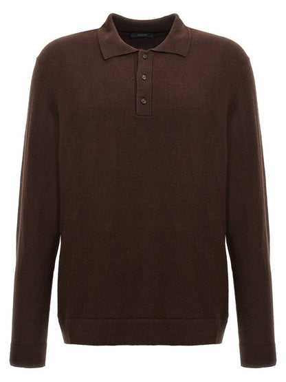 Zanone Cashmere Wool Polo Shirt
