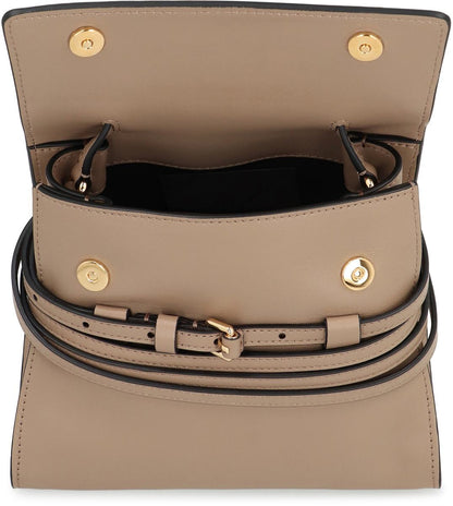 Moschino Moschino Tie Me Small Leather Handbag