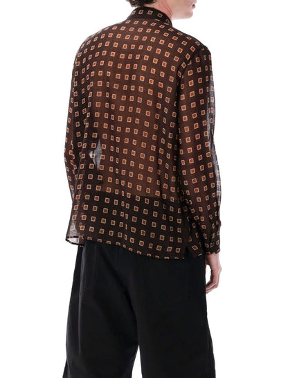 Saint Laurent Squared Wool Etamine Shirt