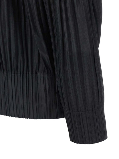 Pleats Please Issey Miyake Zip Blouse