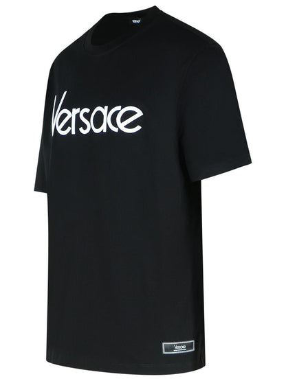Versace Black Cotton T-Shirt