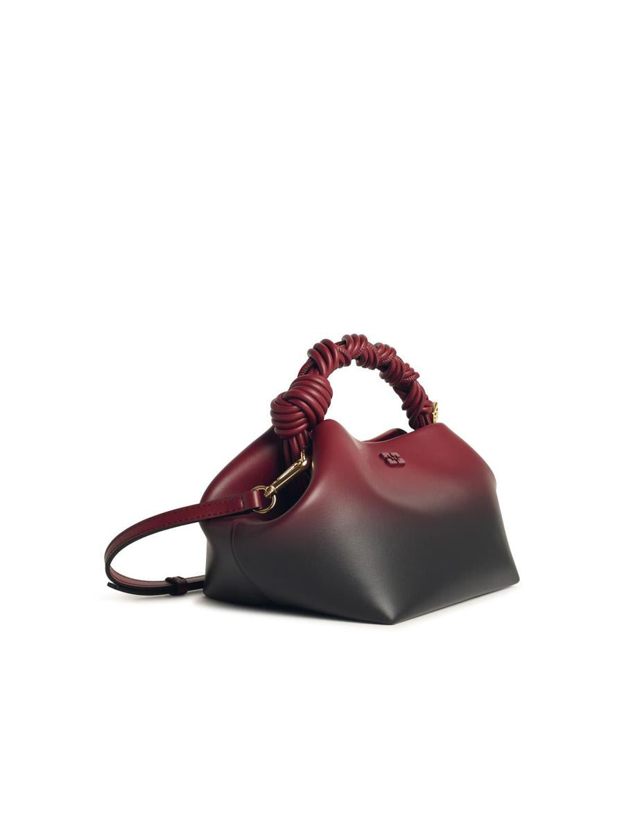 Small 'Ganni Bou' Bag In Red Shaded Leather Blend