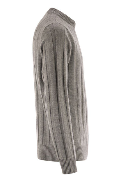 Peserico Wool And Cashmere Ribbed Jumper
