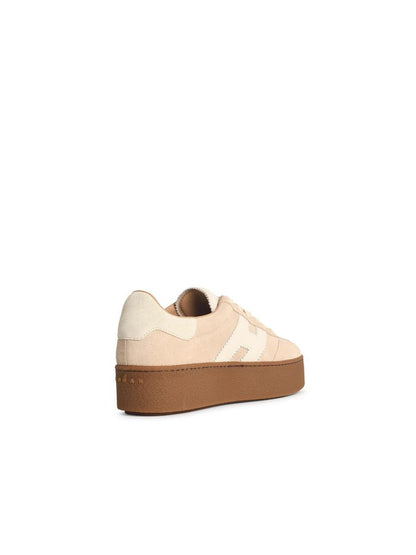 Hogan 'H681' Beige Suede Sneakers