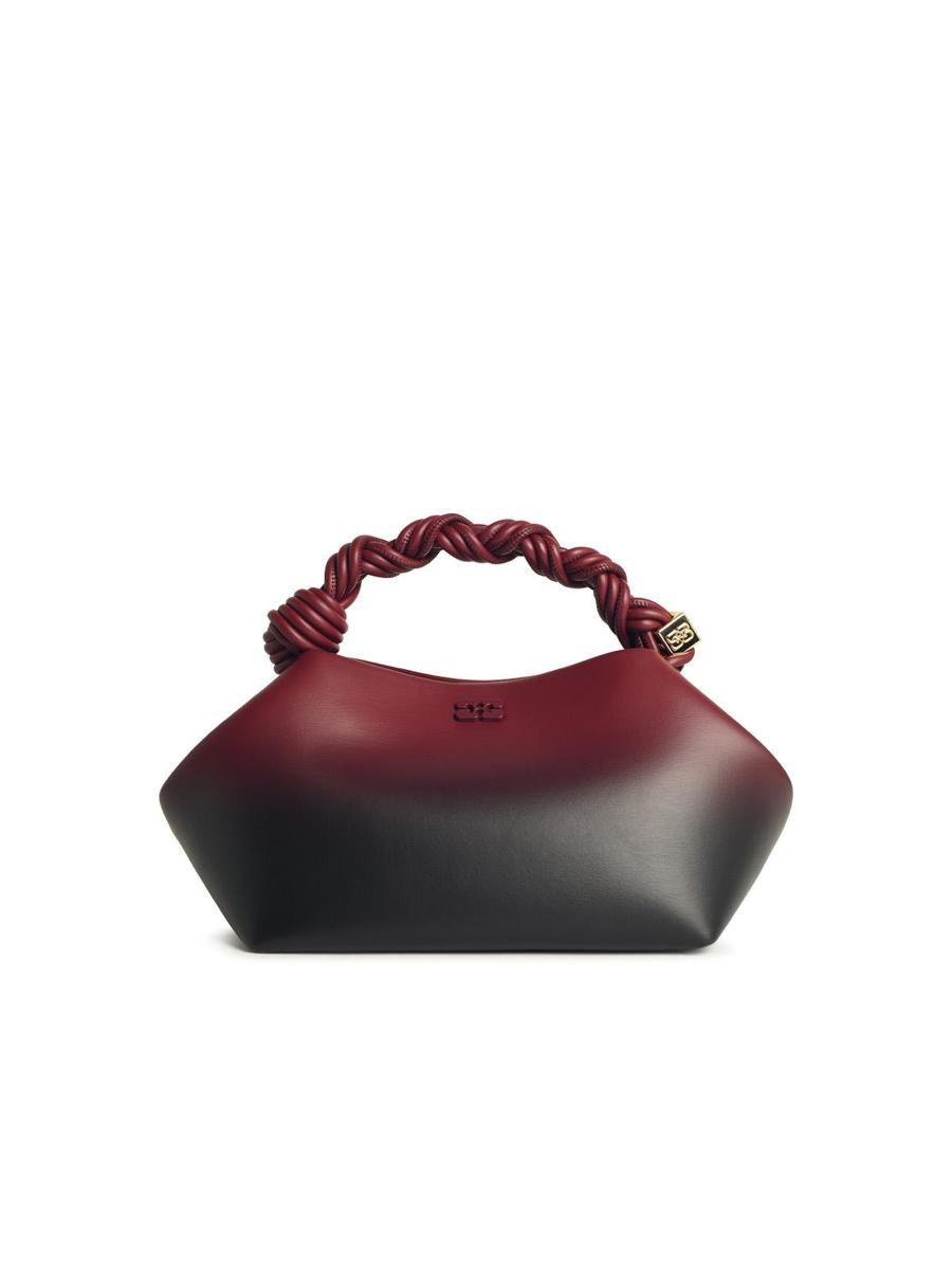 Small 'Ganni Bou' Bag In Red Shaded Leather Blend
