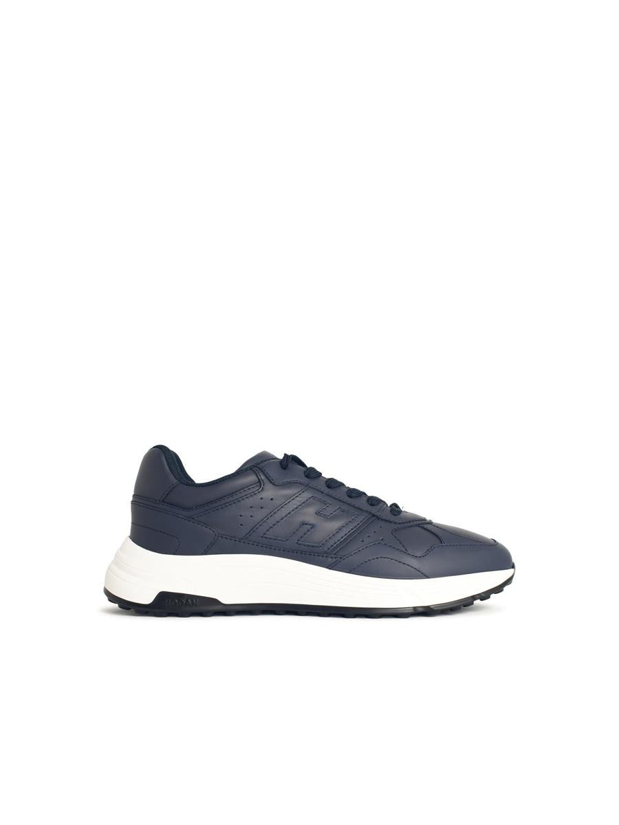 Hogan 'Hyperlight' Navy Leather Sneakers