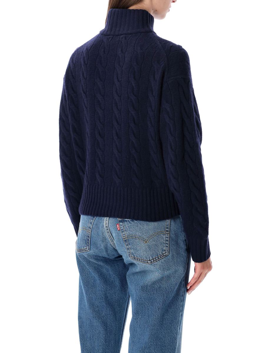 Polo Ralph Lauren Wool And Cashmere Cable-Knit Half-Zip Sweater